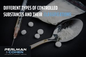 Different types of controlled substances and their classifications