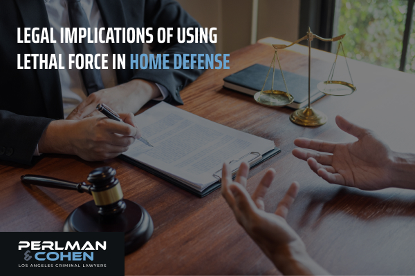 Legal implications of using deadly force in home defense